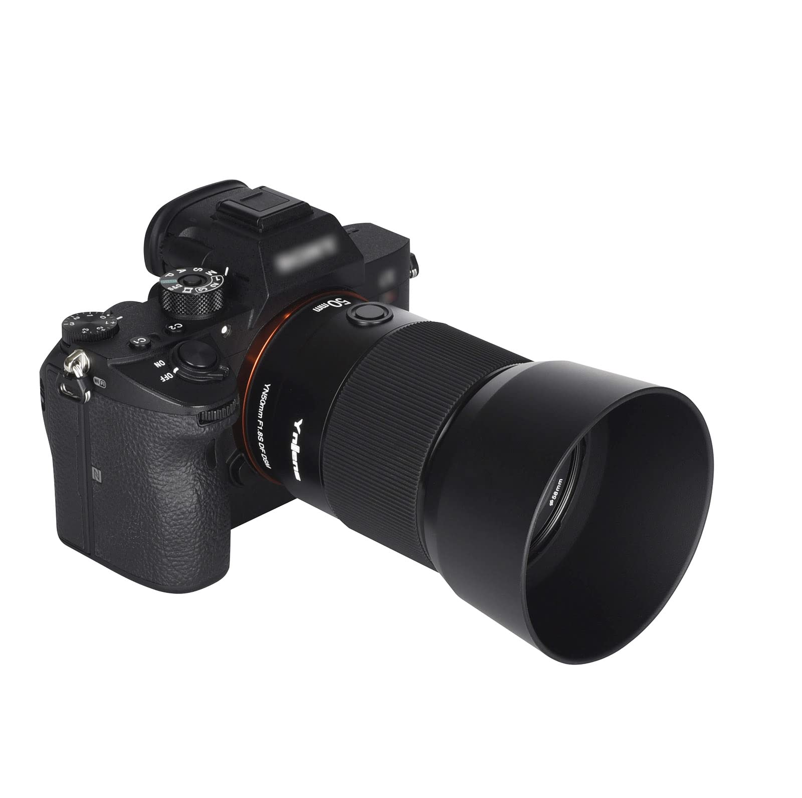 YONGNUO YN50mm F1.8S DF DSM F1.8 fotograma Complete Lente E con Montura de Gran Apertura Lente AF MF Enfoque automático Compatible con Sony