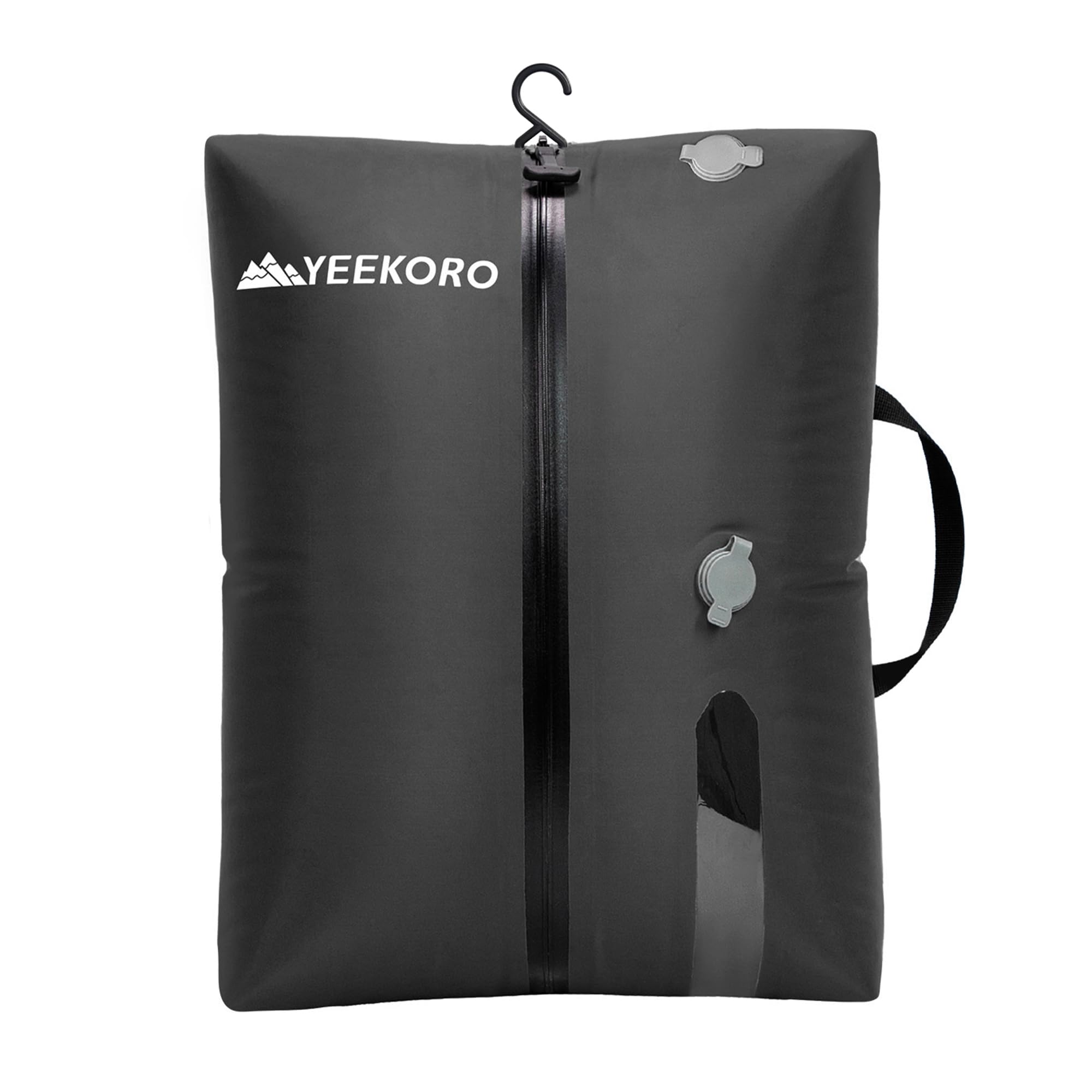 Sacs sous vide pour voyage, professionnels IP67 réutilisables, sacs de compression sous vide pour valises de voyage et sac à dos, sac économiseur d'espace durable (noir, sans pompe)