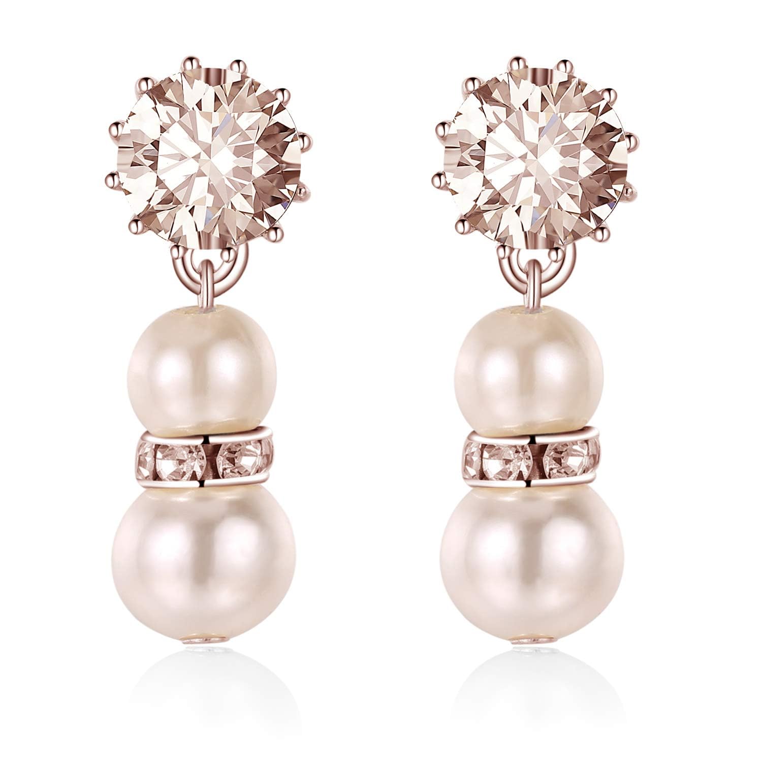 BABEYOND Parure de bijoux vintage à perles longues style années 1920 avec broche et boucles d'oreilles, convient pour les mariages, bals, fêtes et occasions festives