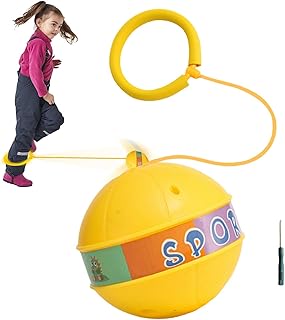 Glowing Bouncing Balls | Glowing Ball Skip Ankle Jump Ball | Portable Swing Skip Ball Game, Skip Ball Jumping Ball for Bouncing Games and Game Prizes Hiamea