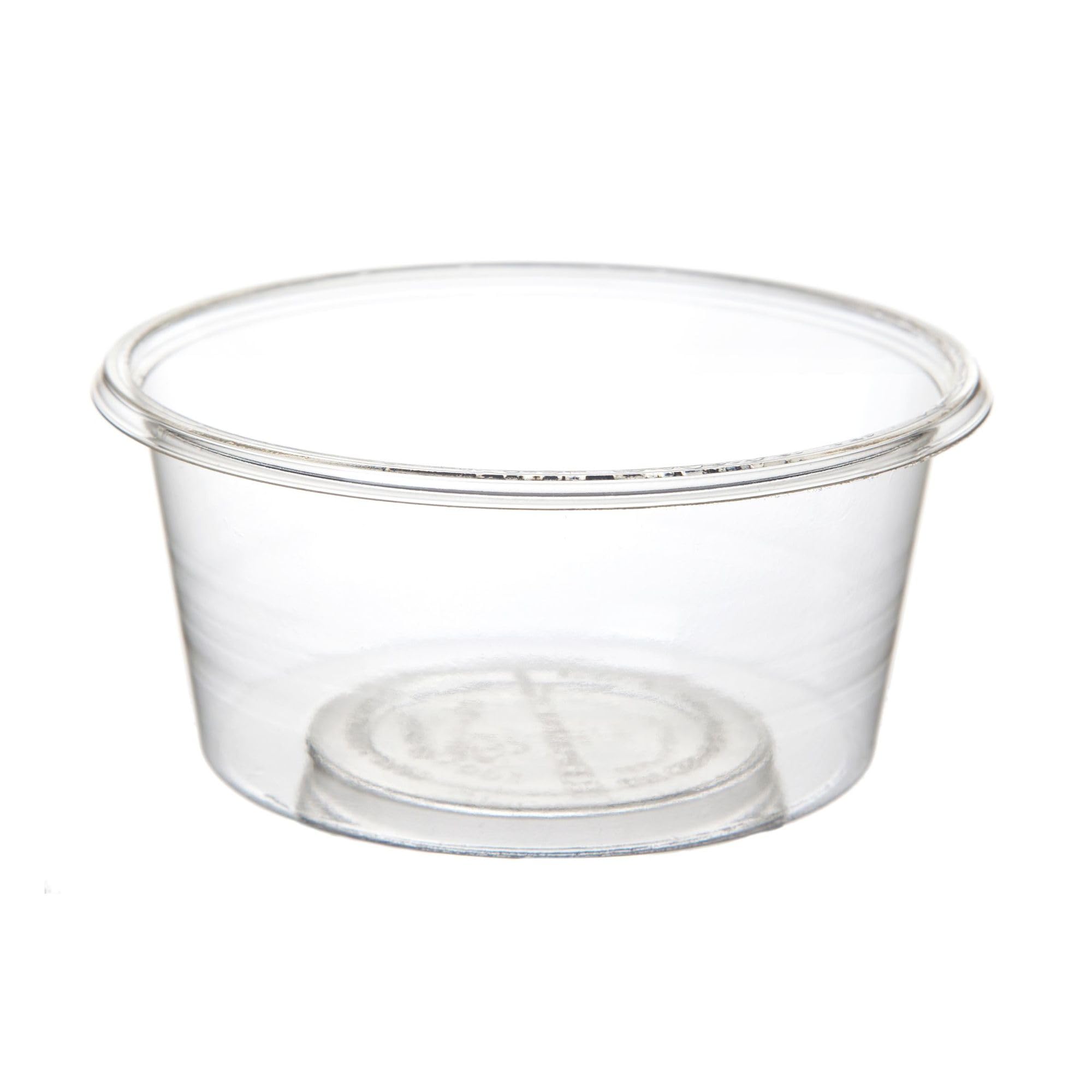 Compostable 5oz Clear Round Deli Containers by ECO PRODUCTS – 5oz, 5 ounces, PLA Plastic, Clear, Pack of 2000