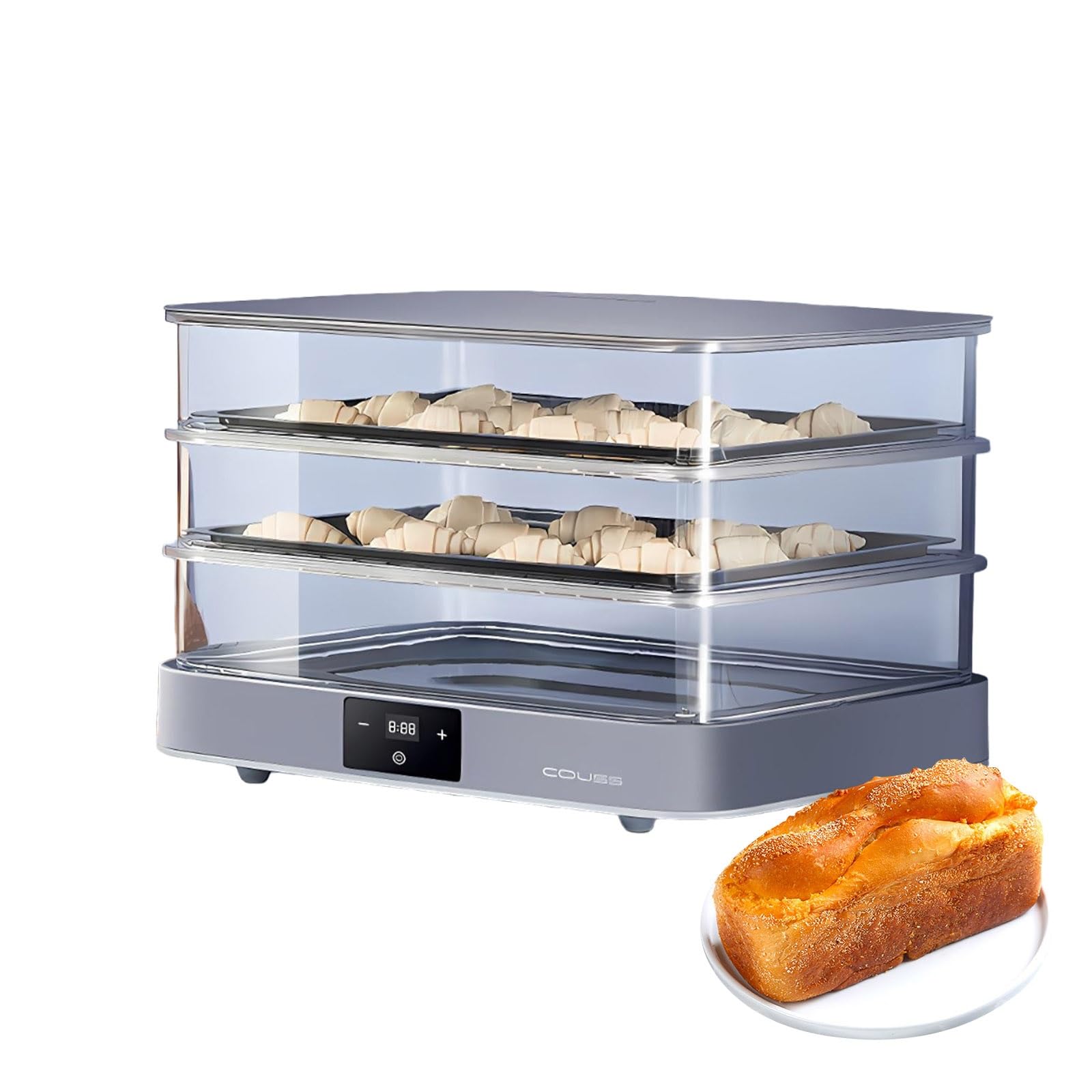 Caja De Fermentación Cámara De Fermentación Fermentador De Masa 40l para Panadería Casera, Control Térmico Preciso, Fermentación Masa Madre, Pizza, Yogur Y Natto