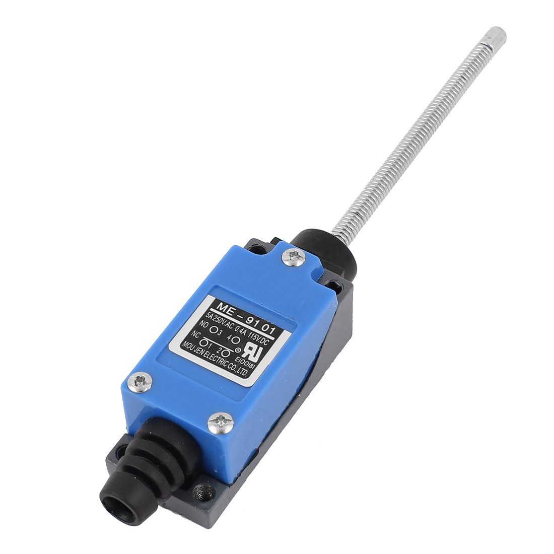 uxcell ME-9101 Coil Spring Rob DPST NC-NO Limit Switch AC250V/5A DC115V/0.4A for CNC Mill 3D printer Door Switch