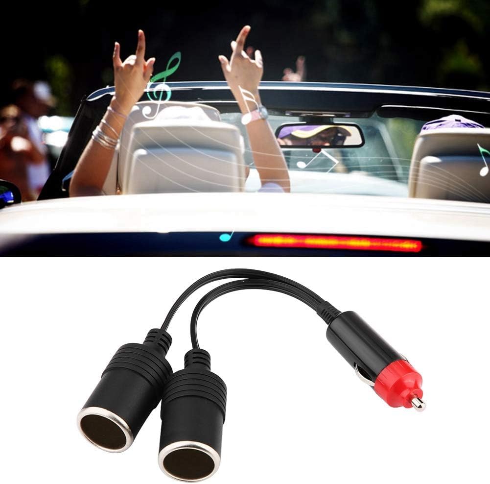 Sigarettenaansteker kabel 2-weg man-vrouw autolader plug Sigarettenaansteker verlengsnoer 12V/24V