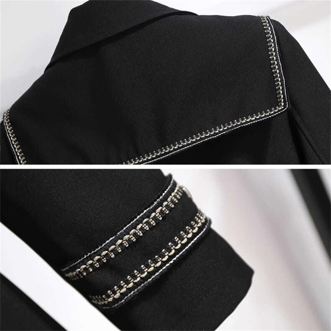 Trench da donna alla moda, doppiopetto, colletto a vento, capispalla slim