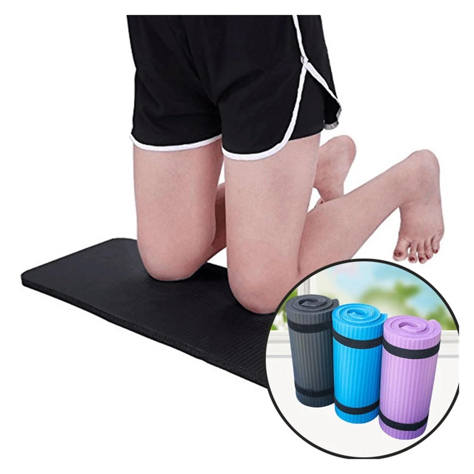 Almohadillas De Espuma Antideslizantes For Rodillas Yoga, Gruesas, For Fitness, Pilates, Entrenamiento, Tabla Deportiva, Equipo Gimnasio, Esterillas