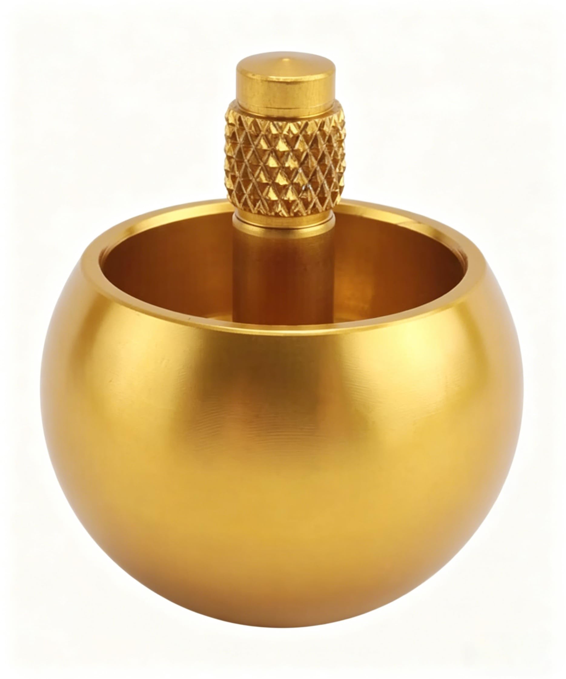 Tippe Top Metal Spinning Top, Turn Over Stainless Steel Desk Fidget Toy, Golden Novelty Stress Relief Toy Gift for Adults & Kids