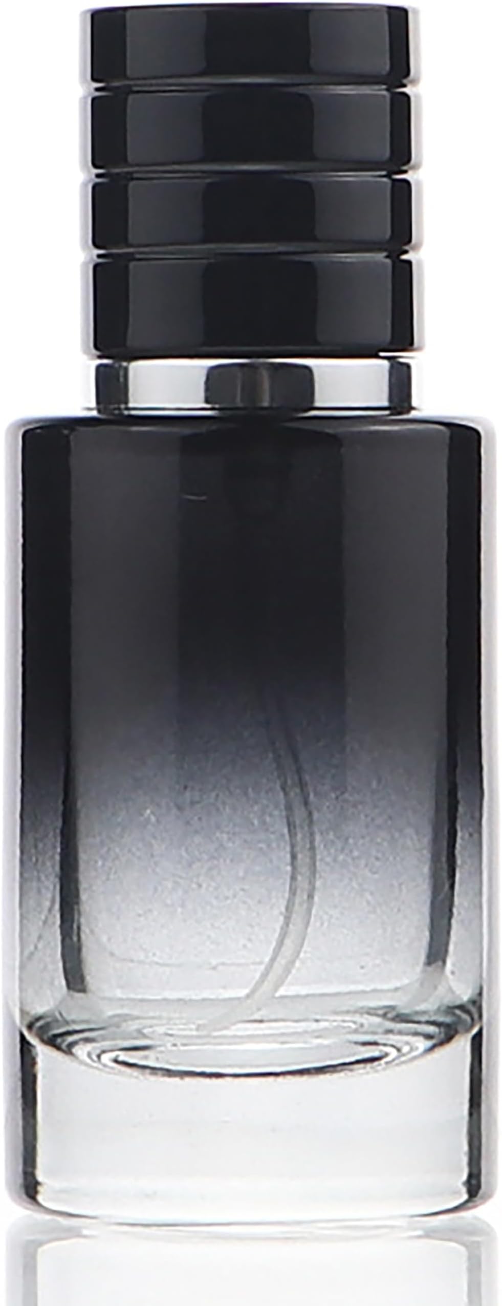 1 Pc Gradient Black Perfume Atomizer, 30ml Portable High-Grade Glass Small Spray Bottle, Mini Travel Refillable Cosmetics Outdoor Dispensing Containers