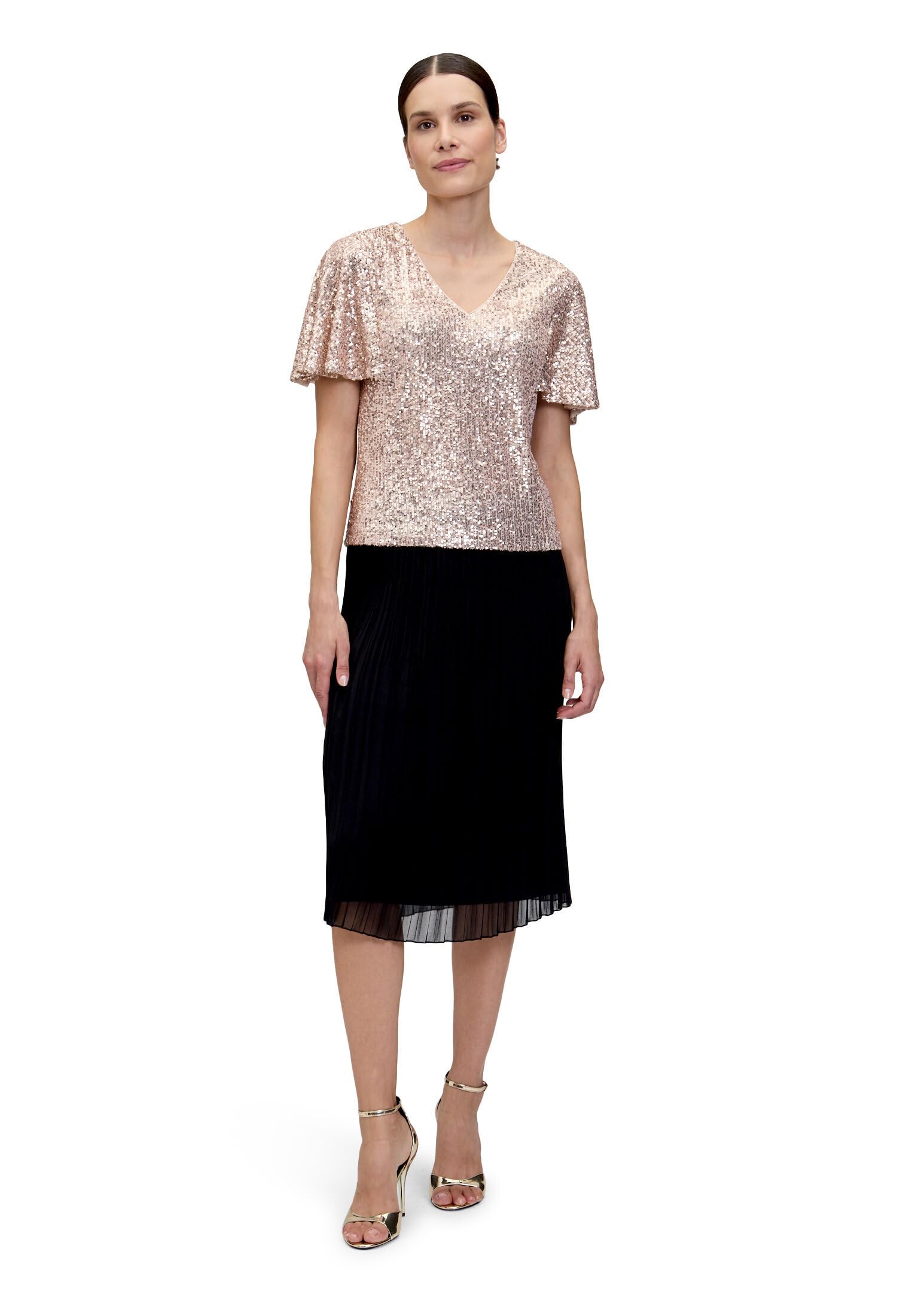 Vera Mont Damen Blusenshirt Kurzarm