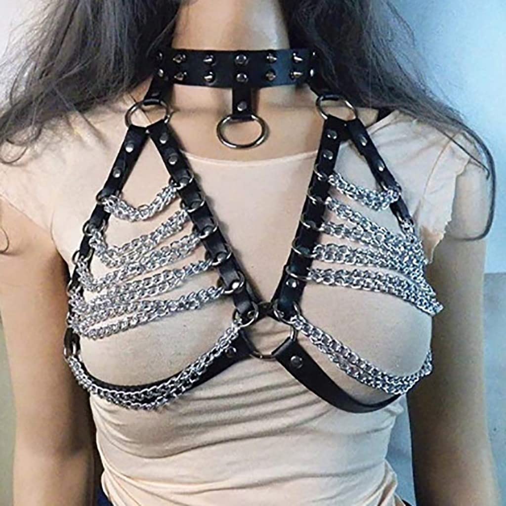 2026 Soutien-gorge pour femme Lingerie Cage Bondage Sexy Cou Gothique Body