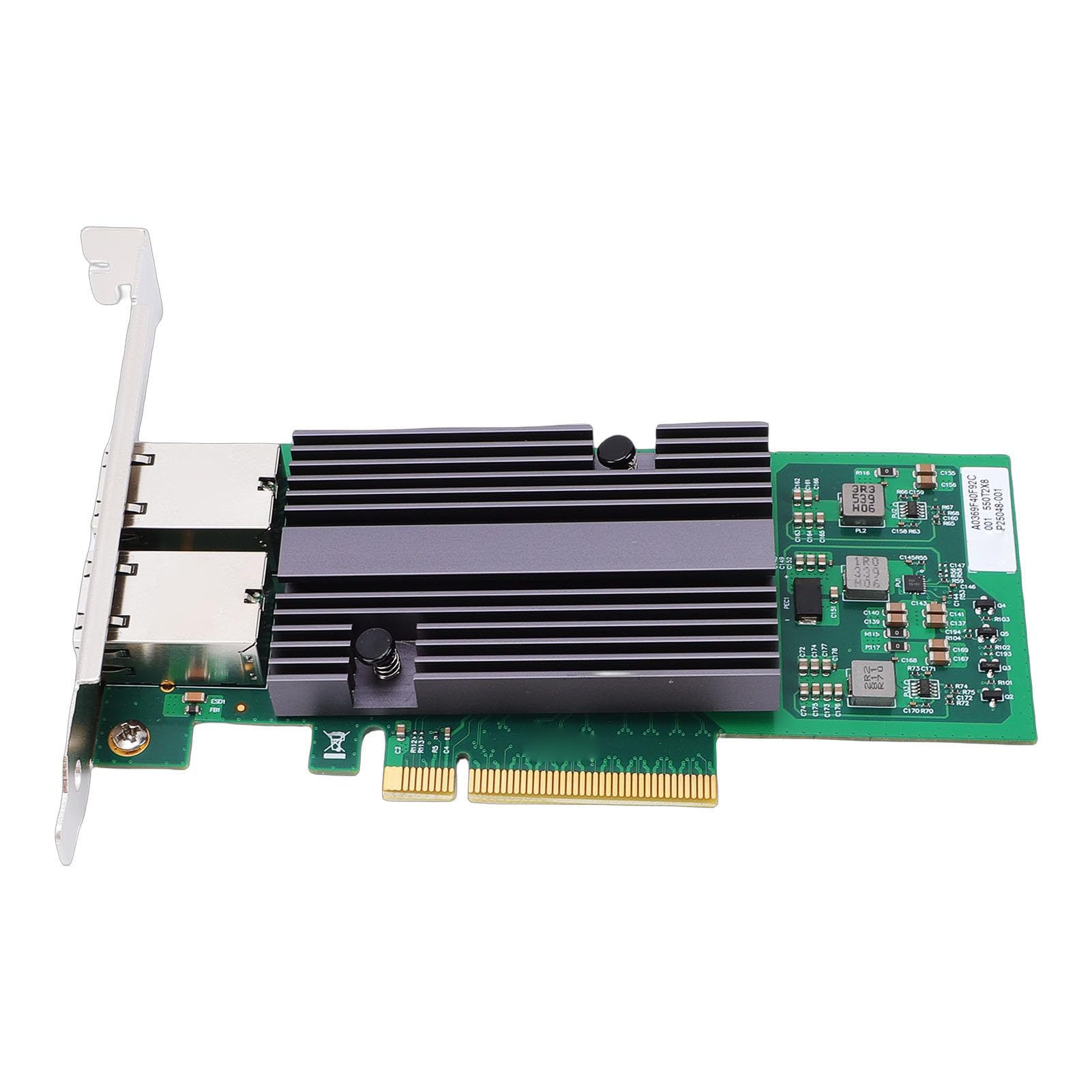 Fabater Podwójne Porty RJ45 Karta Sieciowa 10 Gb Niski Pobór Mocy Karta Sieciowa PCIE X8 dla Systemu Server z zaawansowaną technologią Zarządzania energią