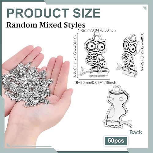 Miniatura 9 de PH PandaHall 180 dijes de concha de pez, 9 estilos de dijes de océano con 50 anillos de salto, colgante de estrella de mar, conchas marinas, peces