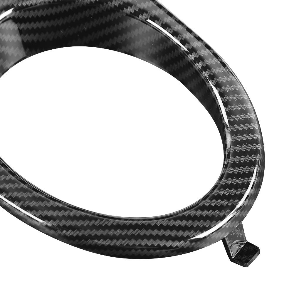 Copertura Fari Nebbia Anteriore in Stile Carbonio 2 Pezzi con Doppie Fori Accessorio Auto Adatto per E46 M3 2001 2006 Materiale Plastico Resistente e Durabile