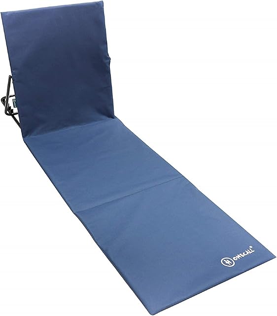 Homecall Beach mat polyester backrest adjustable blue
