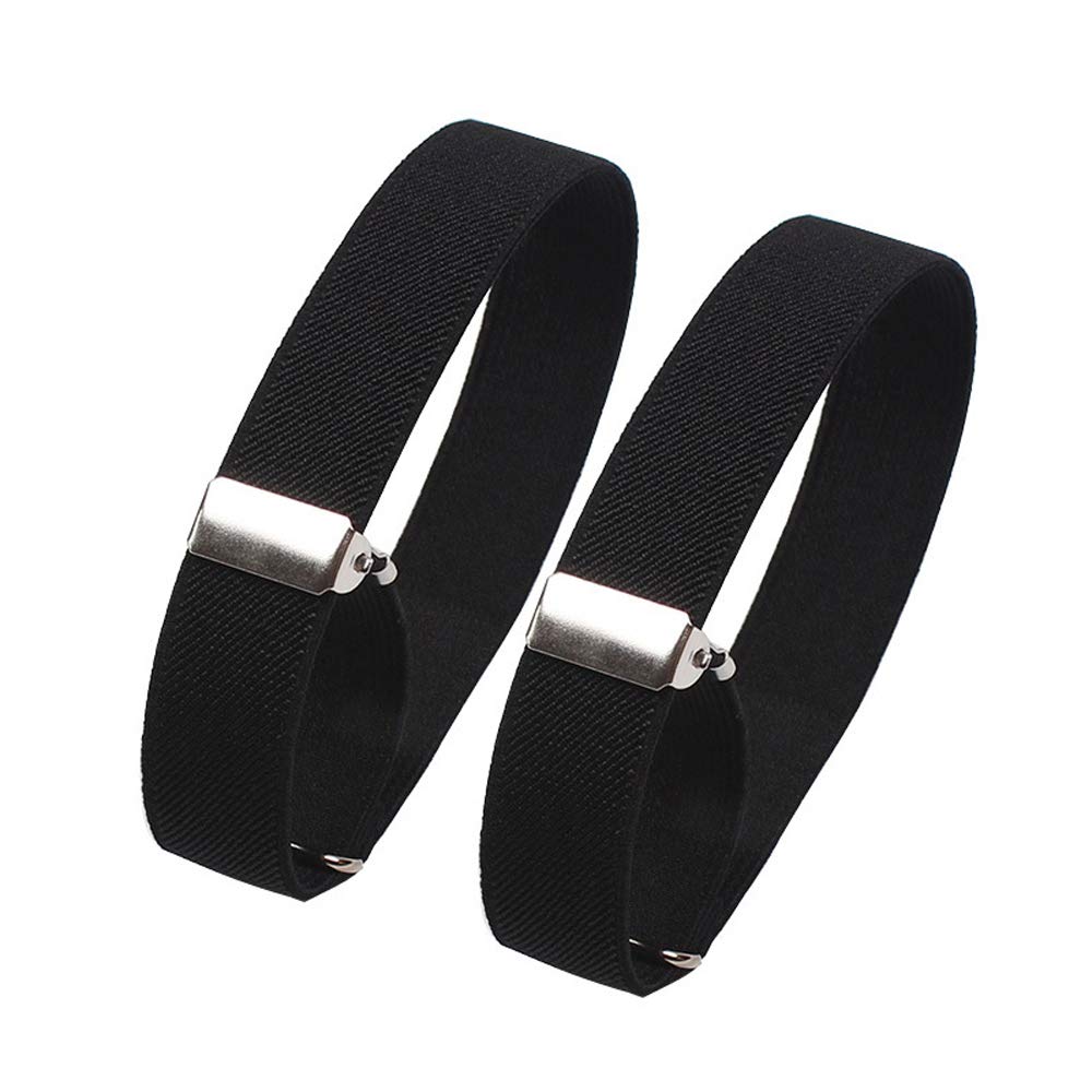 1 Pair Men's Elastic Adjustable Armbands Arm Sleeve Shirt Garter Sleeve Holders Width 0.98 Inch