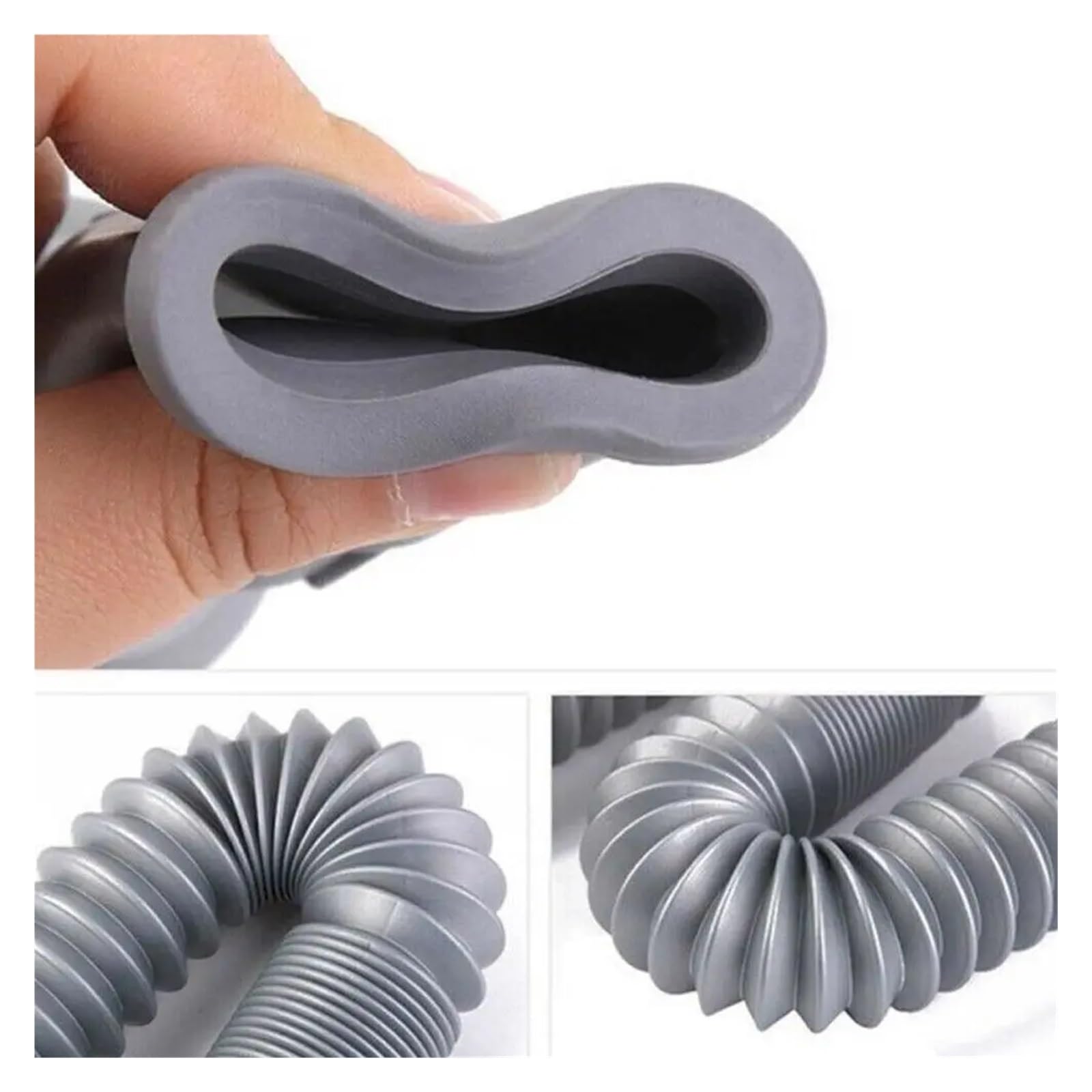 Kit De Tubo De Extensión De Manguera De Desagüe for Lavadora Y Lavavajillas Gris(2m)
