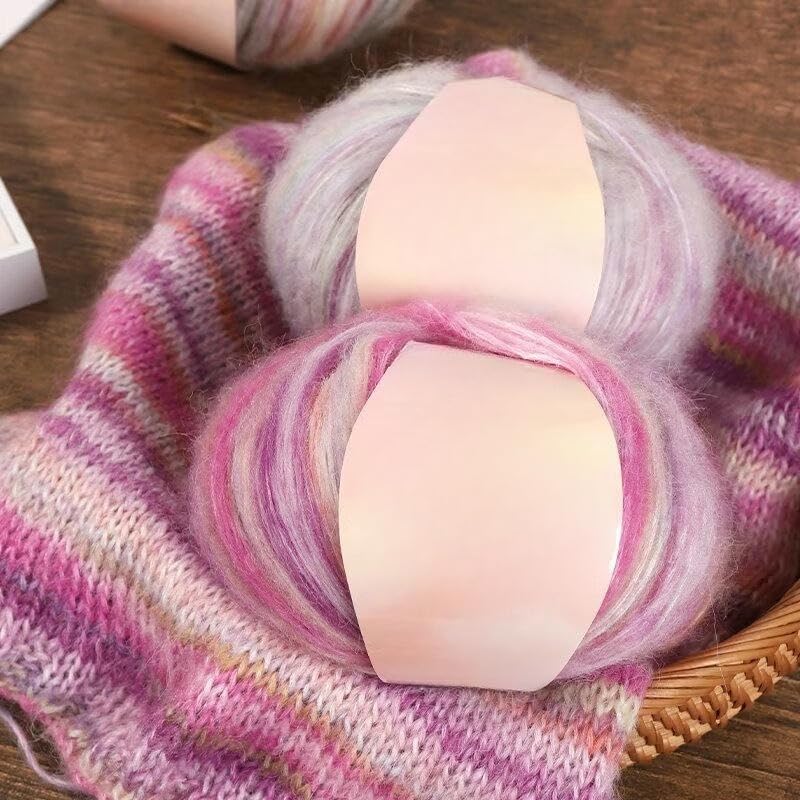 4/6/8/10 Rollos 100 g Hilo de Lana Jaspeada de Grosor Medio, Hilo de Lana Suave para Tejer a Mano, para Bufandas, Suéteres, Gorros, Chales y Mantas de Ganchillo DIY