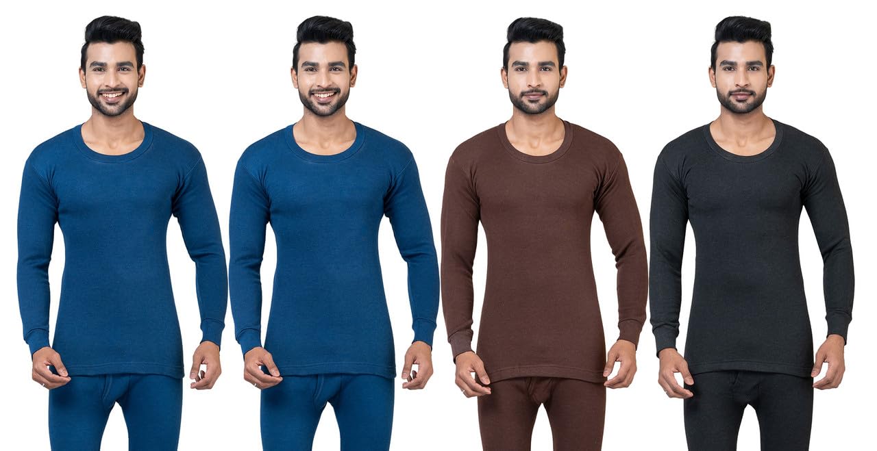 rb, rbg Mens Blended Cotton Oswal Thermal Round Neck Full Sleeves Top Inner Woolen Wear for Winter (Pack of 4)-picture-16