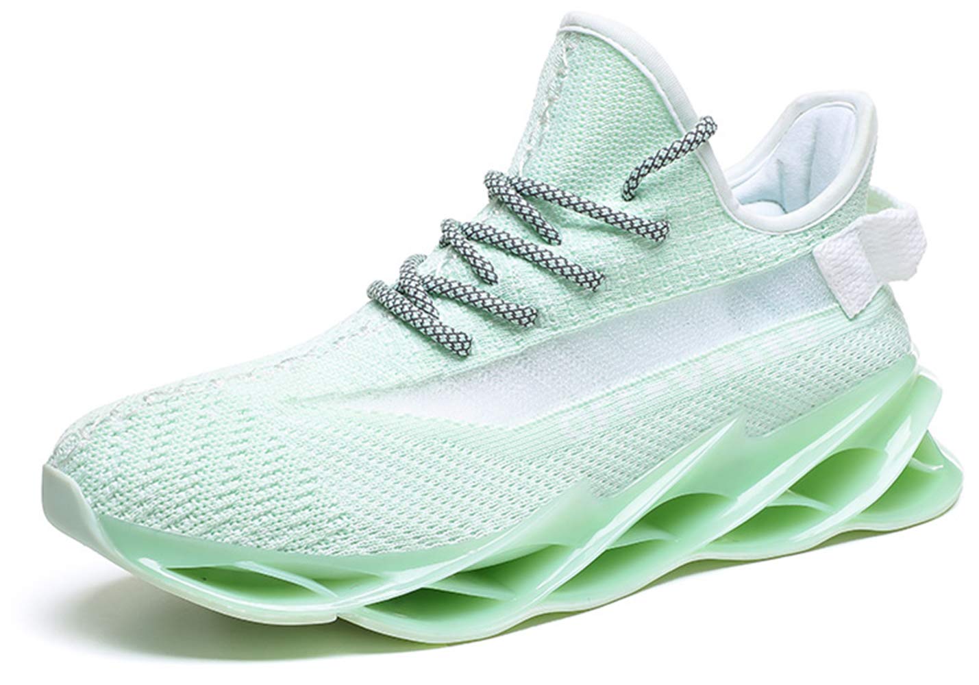 Ezkrwxn Casual Tennis Shoes for Men mesh Breathable Comfort Springblade Athletic Walking Sneakers Man Gym Jogging Fashion Running Sport Trainers Green Size 9.5 (G97-Green-43)