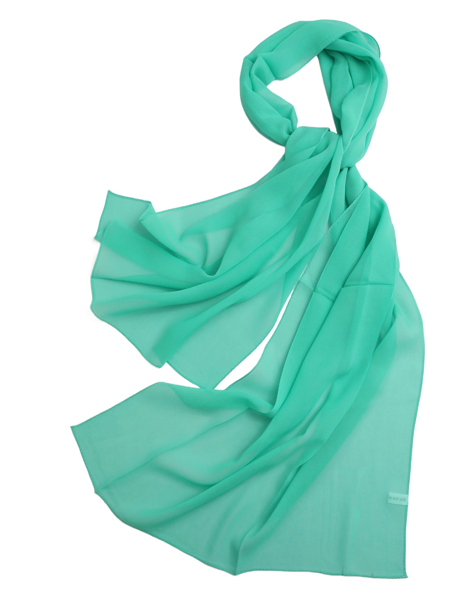 Echarpe etole mousseline soie Femme Homme Cérémonie foulard Printemps et l´Éte uni coloré