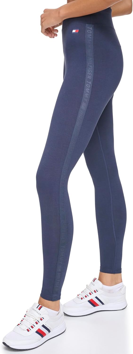 Tommy Hilfiger Women's Side Tape High Waisted Performance Legging - Image 4