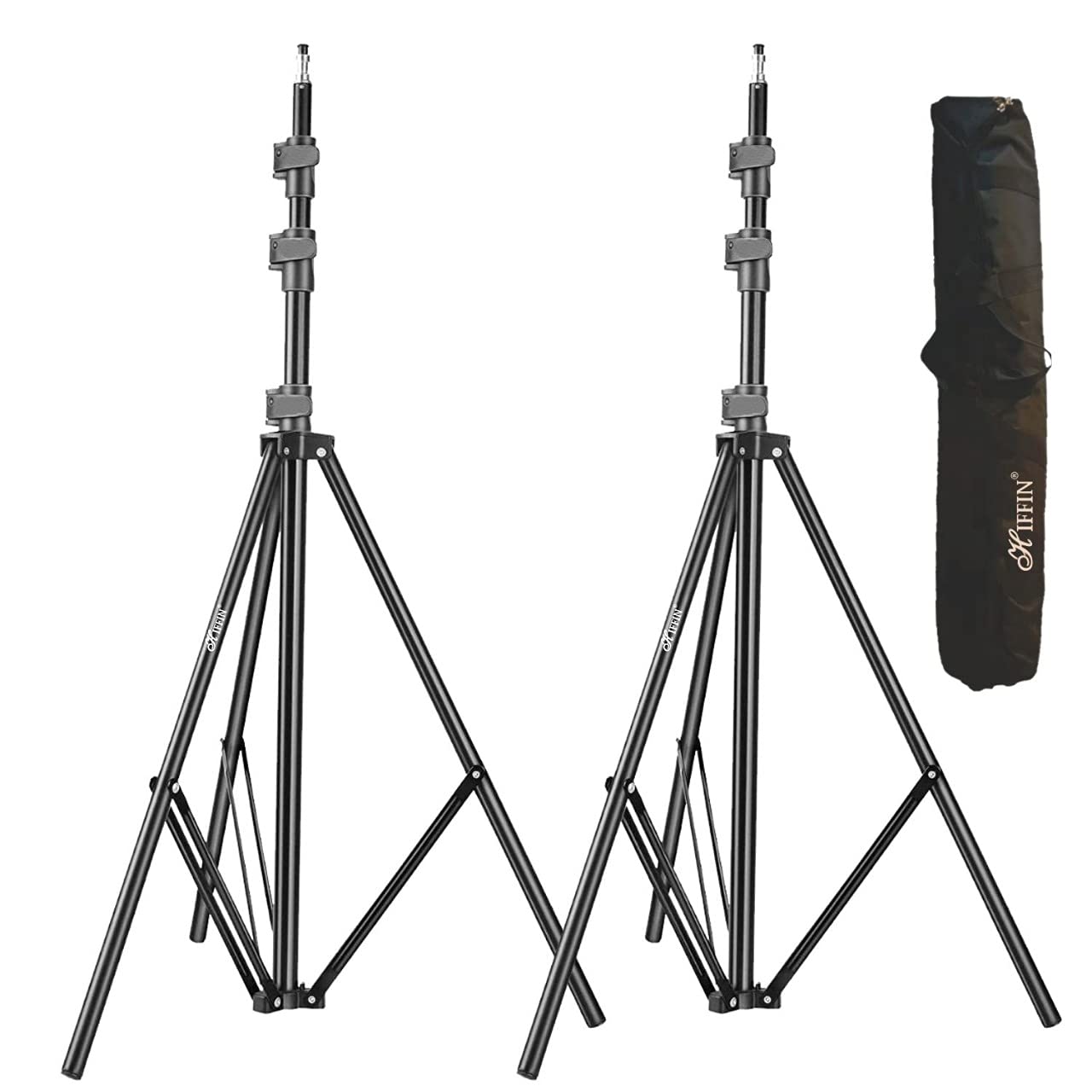 HIFFIN® Light Stand Kit - 9 feet (2 Light Stands) Metal Colour Black 9 feet, Portable & Foldable, Indoor & Outdoor Shoot, Heavy Duty, Photography & Videography (B08D9QN6ZR) Amazon Price History, Amazon Price Tracker