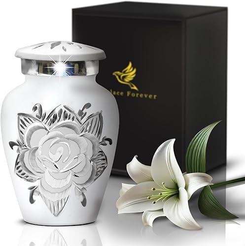 Urna de cremación de rosas para cenizas para mujeres y hombres, urnas de rosas hechas a mano para cenizas humanas, mujeres y hombres, urnas