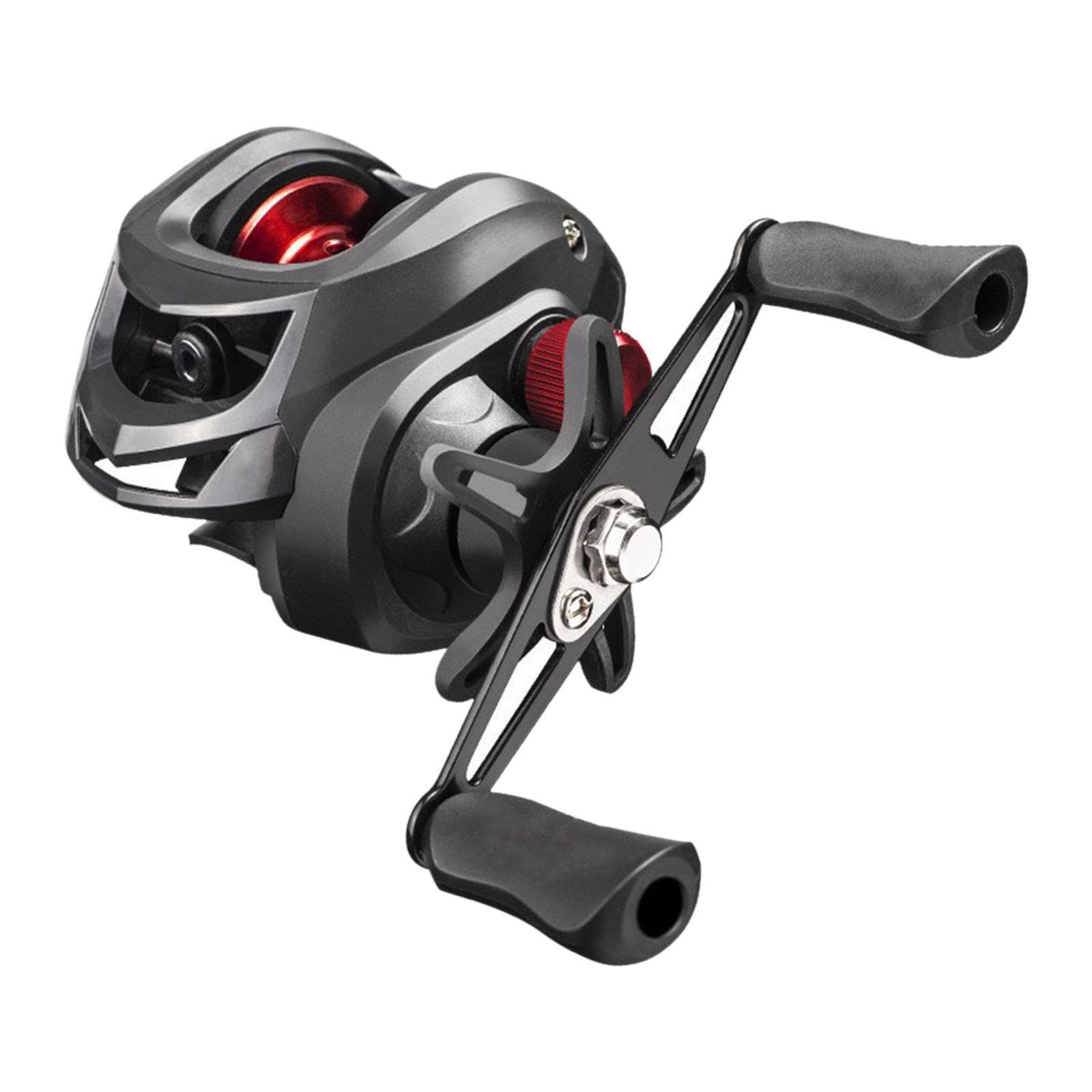 Harilla 7,2:1 Übersetzungsverhältnis High Baitcaster Angelrolle Baitcasting Rolle 12+1BB bis zu 8kg 15 Level Magnetbremse für Salzwasser Süßw