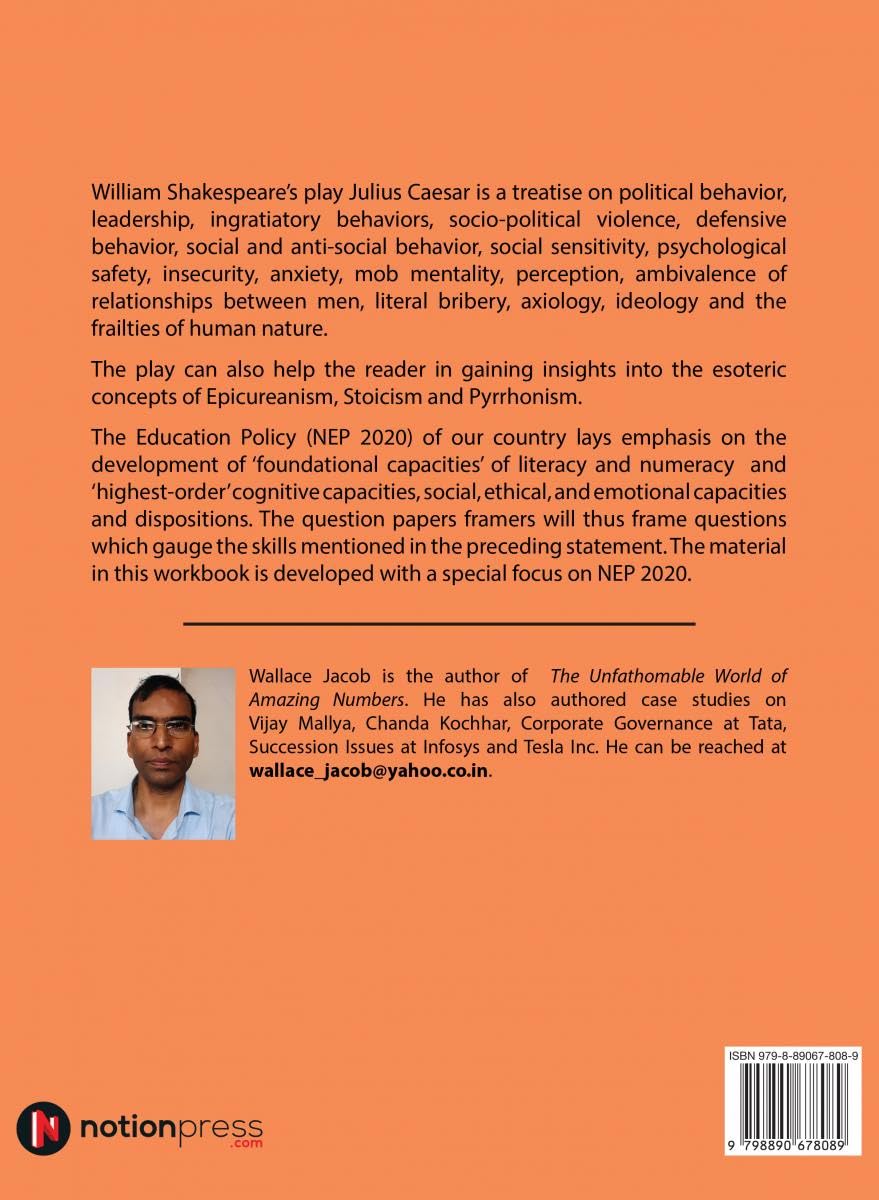 ICSE Julius Caesar Workbook Part - 1 : For Class IX (Act I and Act II)
