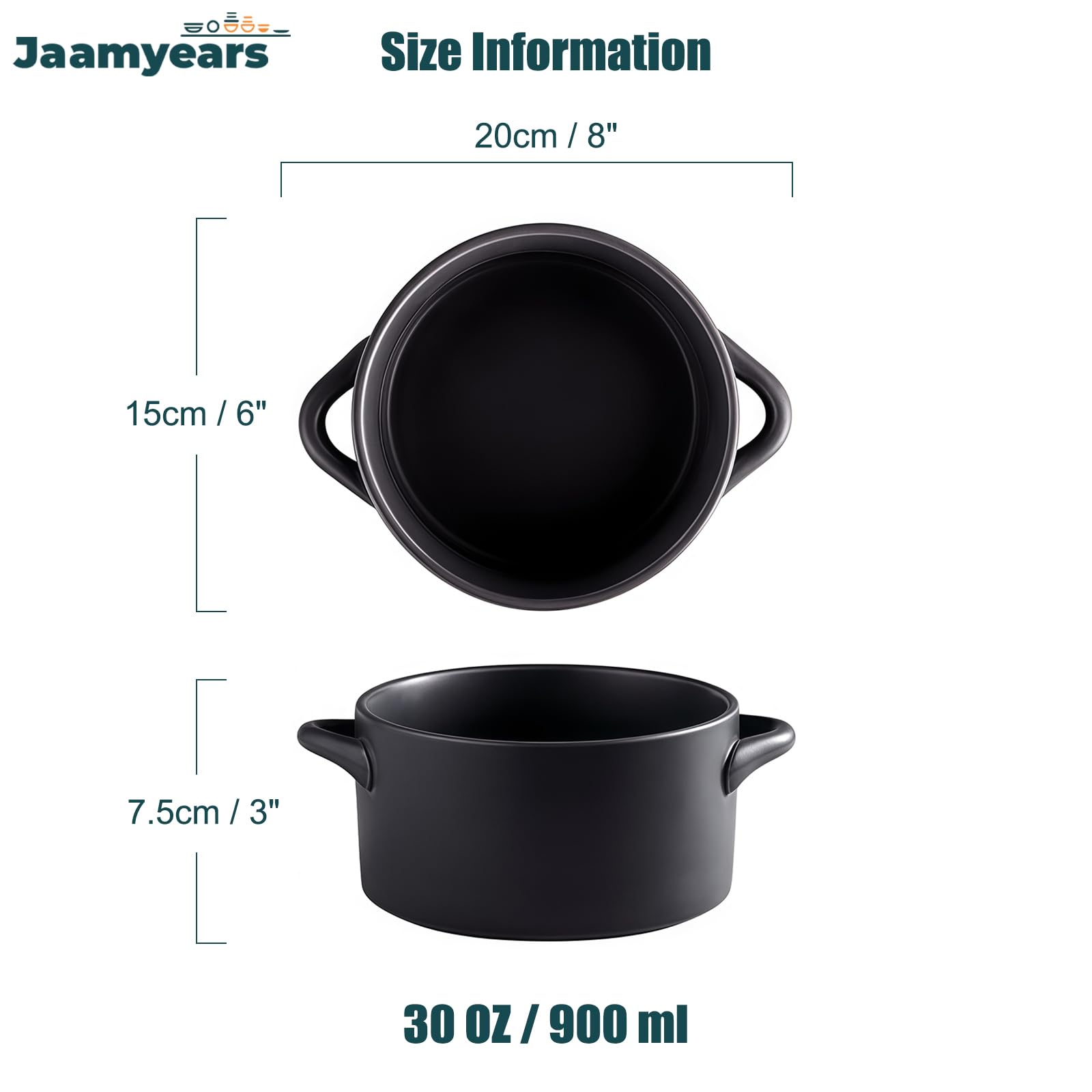 Tazza da zuppa con manici, tazze da brodo, grande ciotola per zuppa di cipolle, adatta al forno per colazione, latte, dessert, farina d'avena