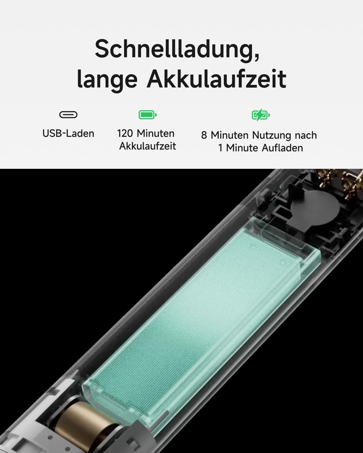 Laifen T1 Pro Rasierer Herren, Elektrorasierer mit Hochgeschwindigkeitsmotoren 12.000 Schnitte/min.*2, 100 Minuten Akkulaufzeit, Wasserdicht nach IPX7, Reisetauglich(Aluminiumlegierung)