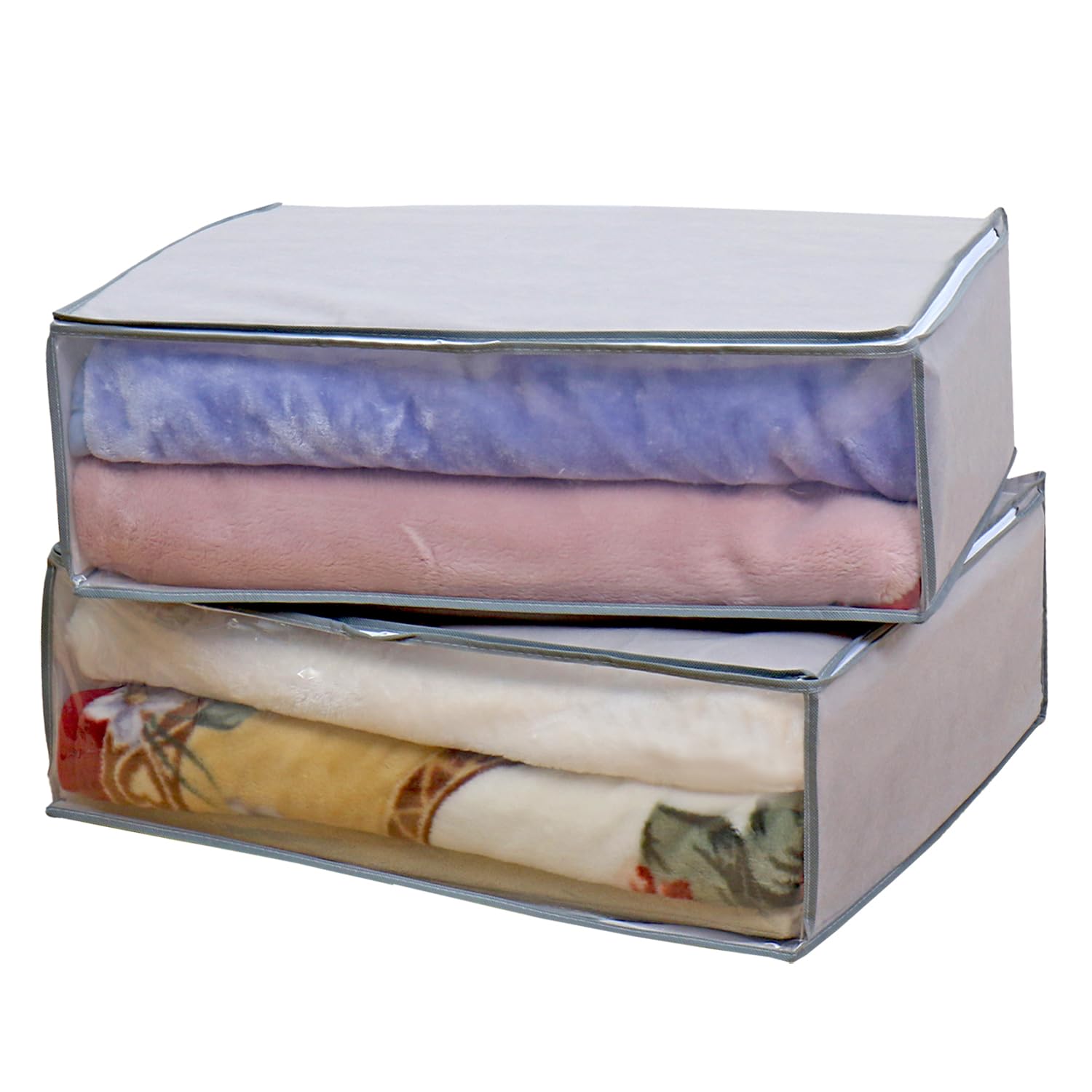 Amazon｜アストロ 布団収納ケース 毛布 軽寝具用 2枚組 通気性の良い