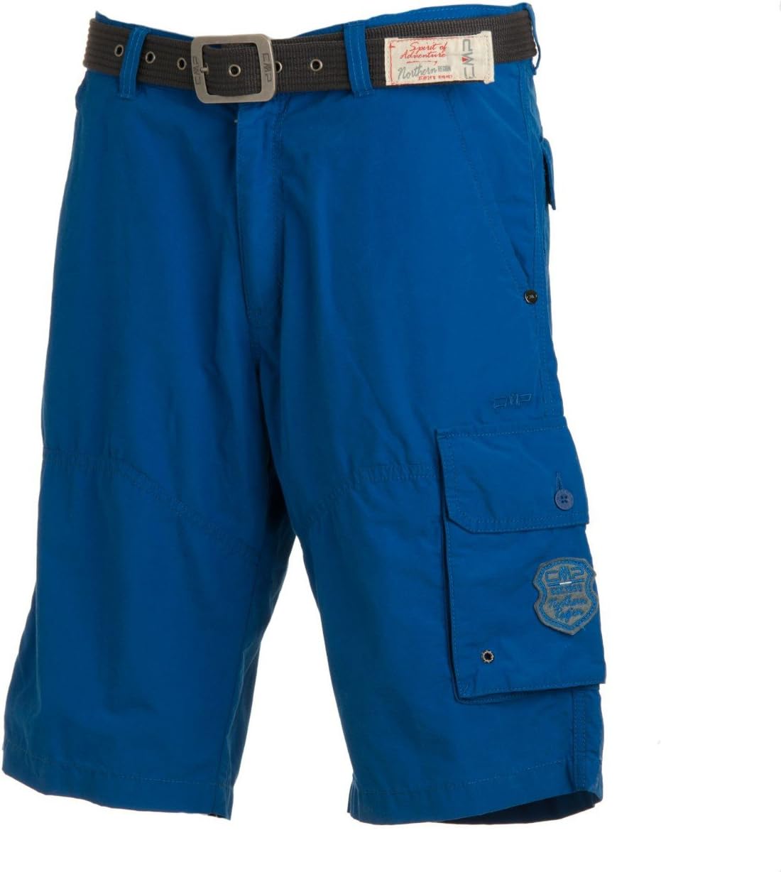 CMP - F.lli Campagnolo - Pantaloncini corti/bermuda da uomo, colore: blu,  Blu (blu), 50 : Abbigliamento