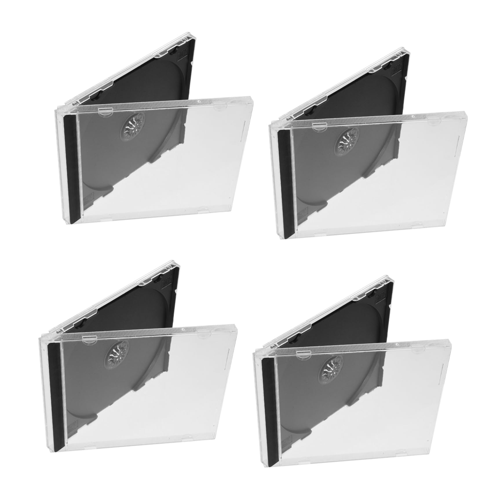 Cabilock 20piezas Cd Storage Cases Reusable Cd Holders Disc Boxes Para Dvd y Transparente y Resistente Para Organización y Protección De Discos