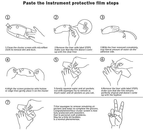 Miniatura 6 de PTATT Speedometer Protector Film For Kaw&asaki Z900 Z650 Ninja 650 Ninja650 Ninja 1000 2022 2021 Motorcycle Cluster Scratch Protection Film Screen