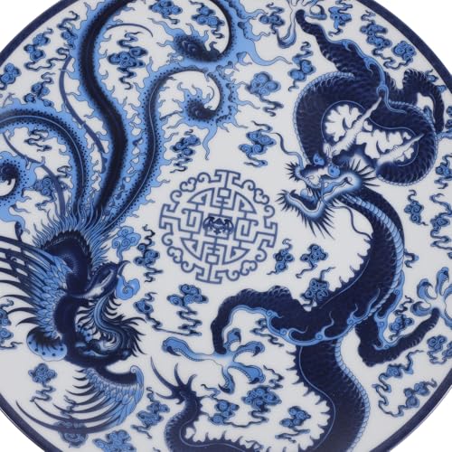 Platos de Cerámica Decorativos con Soporte para Mesa de Comedor 4