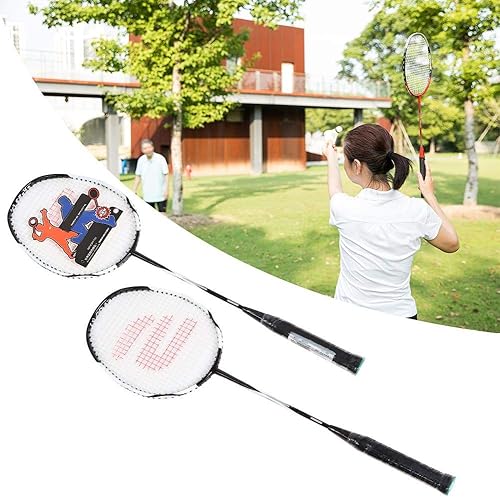 Miniatura 6 de Juego de raqueta de bádminton de aluminio de carbono para 2 jugadores, con bolsa de bádminton