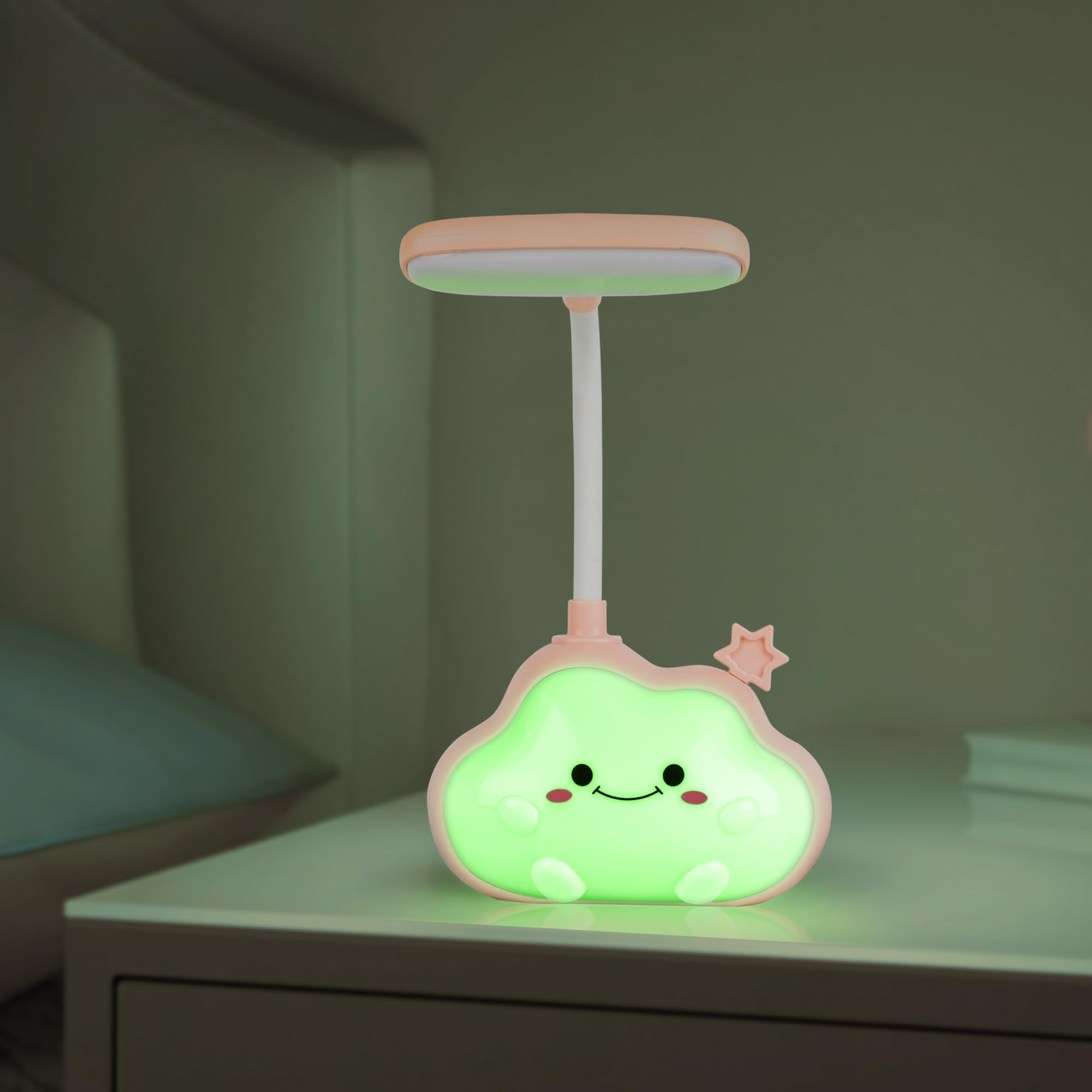 Luce Notturna Bambini A Forma Di Nuvola - Lampada LED Multicolore Ricaricabile USB Per Cameretta - Foto 3