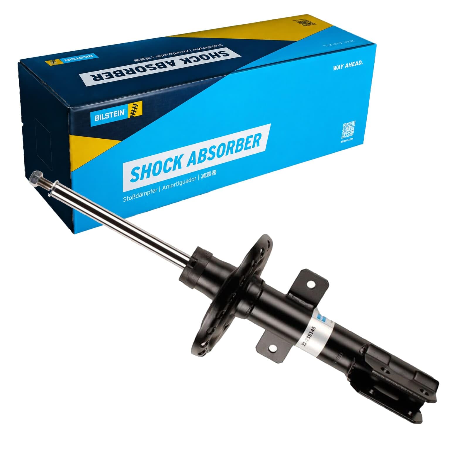 BILSTEIN 2x Amortisseur Jambe de suspension Pression de gaz Essieu avant amortisseurs Compatible avec RENAULT Clio 4 3/5 portes BH 22-235145
