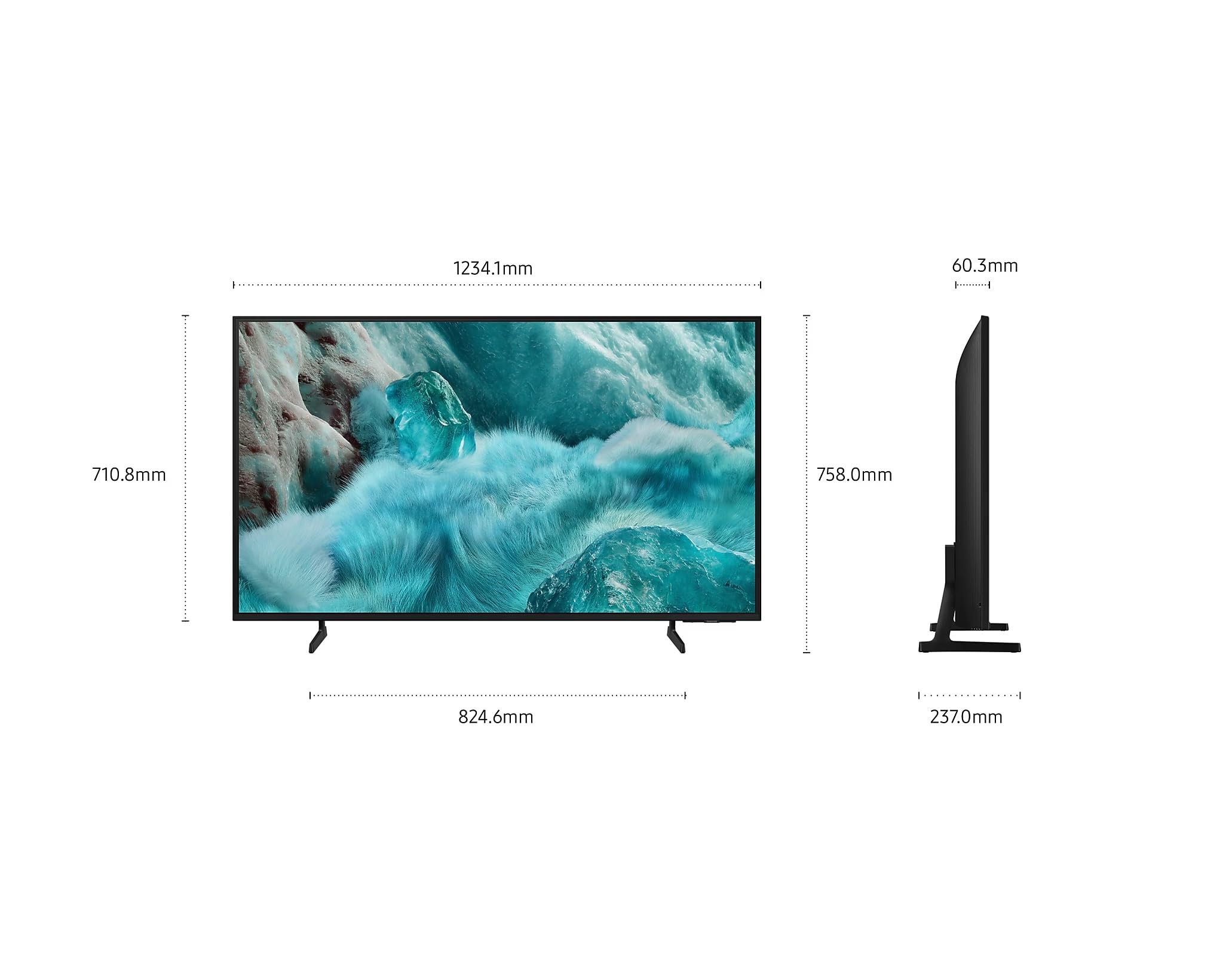 Samsung QLED Q7F 4K Smart TV 55 Zoll (138 cm) mit AI-Vision, 100% Farbvolumen mit Quantum Dot, HDR10+, Q4 AI Prozessor, One UI Tizen, Wi-Fi, Bluetooth 5.3 und Motion...[Länderversion Ungarisch]