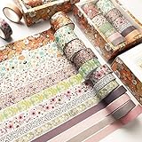 Multiuso: la cinta washi se puede utilizar para decorar tu diario, libro de mano, diario de bala o envoltura de regalos, embellecer lápiz labial, caja de sombra de ojos, lápiz, álbumes de recortes, pegatinas, libros, calendarios, tarjetas, paneles visuales, jarrones, marcos de fotos, etc. Incluso se puede combinar con el aceite de uñas transparente para uñas. También se puede utilizar como un papel de nota adhesivo, pulsera desechable, accesorios de juego y otros usos, todos son muy geniales.