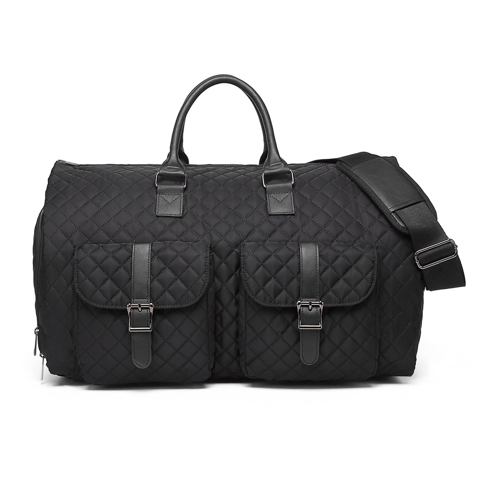 Convertible Garment Travel Bag,Overnight Bag Women Duffle Bag with Shoe Pouch 2 in 1 Hanging Cloting Suit Luggage