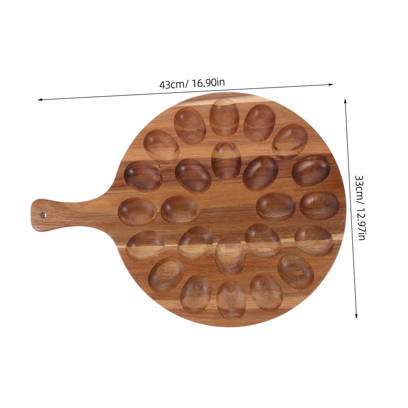 OUNONA Bandeja De Madera para Huevos Porta Huevos Bandejas para os Rellenos Soportes para os para Exhibir para Guardar os De Gallina para os