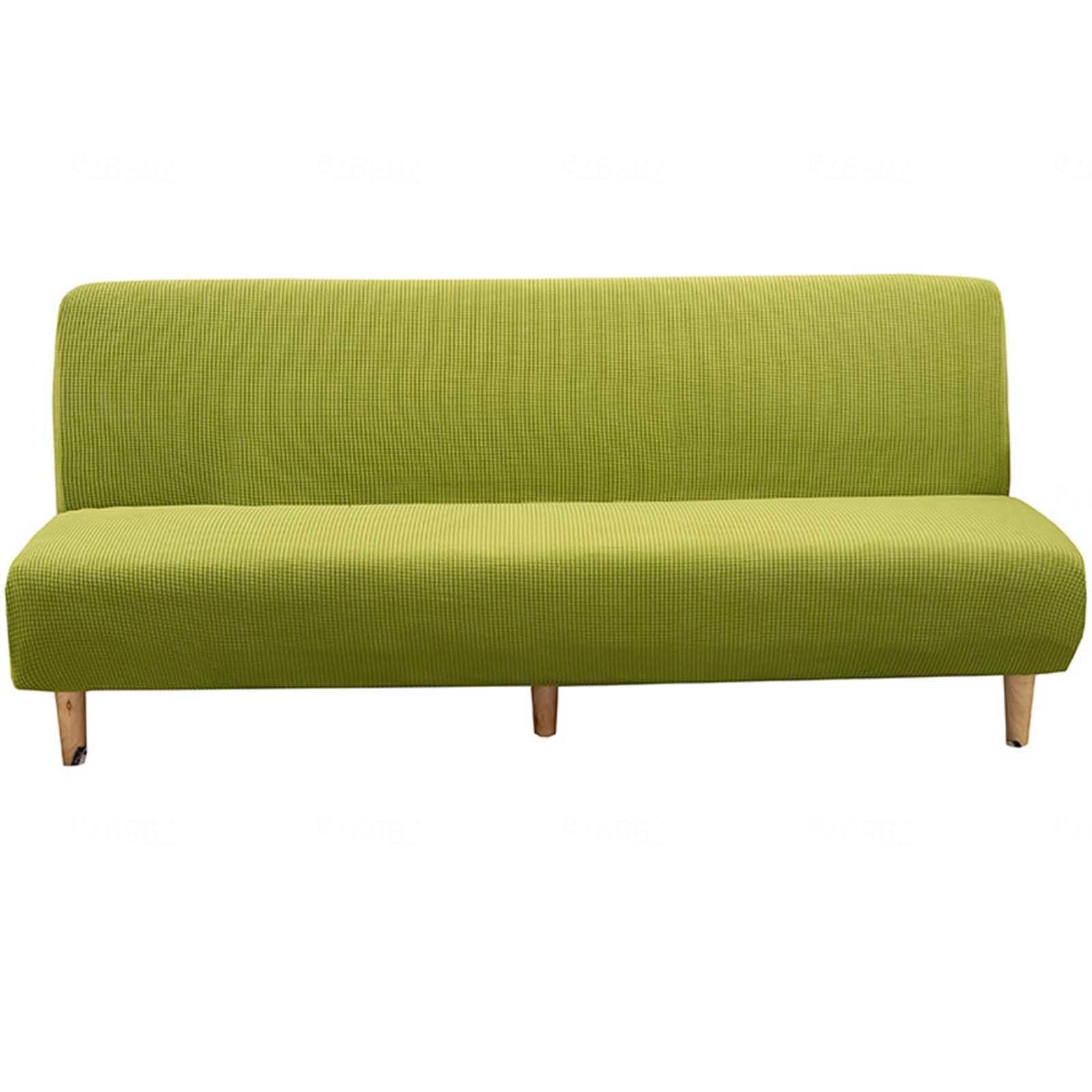 YWQJL Sofa Covers 2 Seater No Arms,2/3 Seater Elastic Sofa Bed Cover Polyester Spandex Stretch Futon Slipcover Protector Full Folding Couch Sofa Shield fits Sofa Bed without Armrests,G-L(190-210cm)