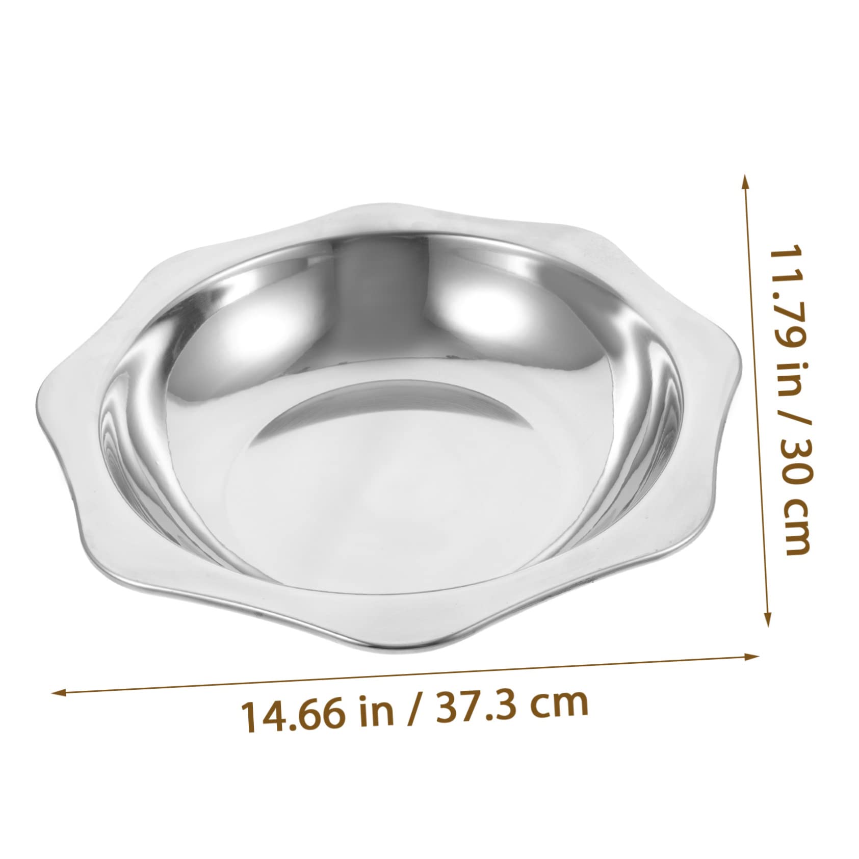 Stainless Steel Cooking Pot Bottom Hot Pot for Household Use Conduction Kitchen Tool for Delicious Meals and Dining Experience