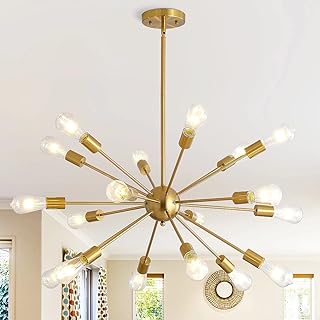 Sputnik Chandeliers 18-Light, Large Modern Mid Century Ceiling Light, Ad...