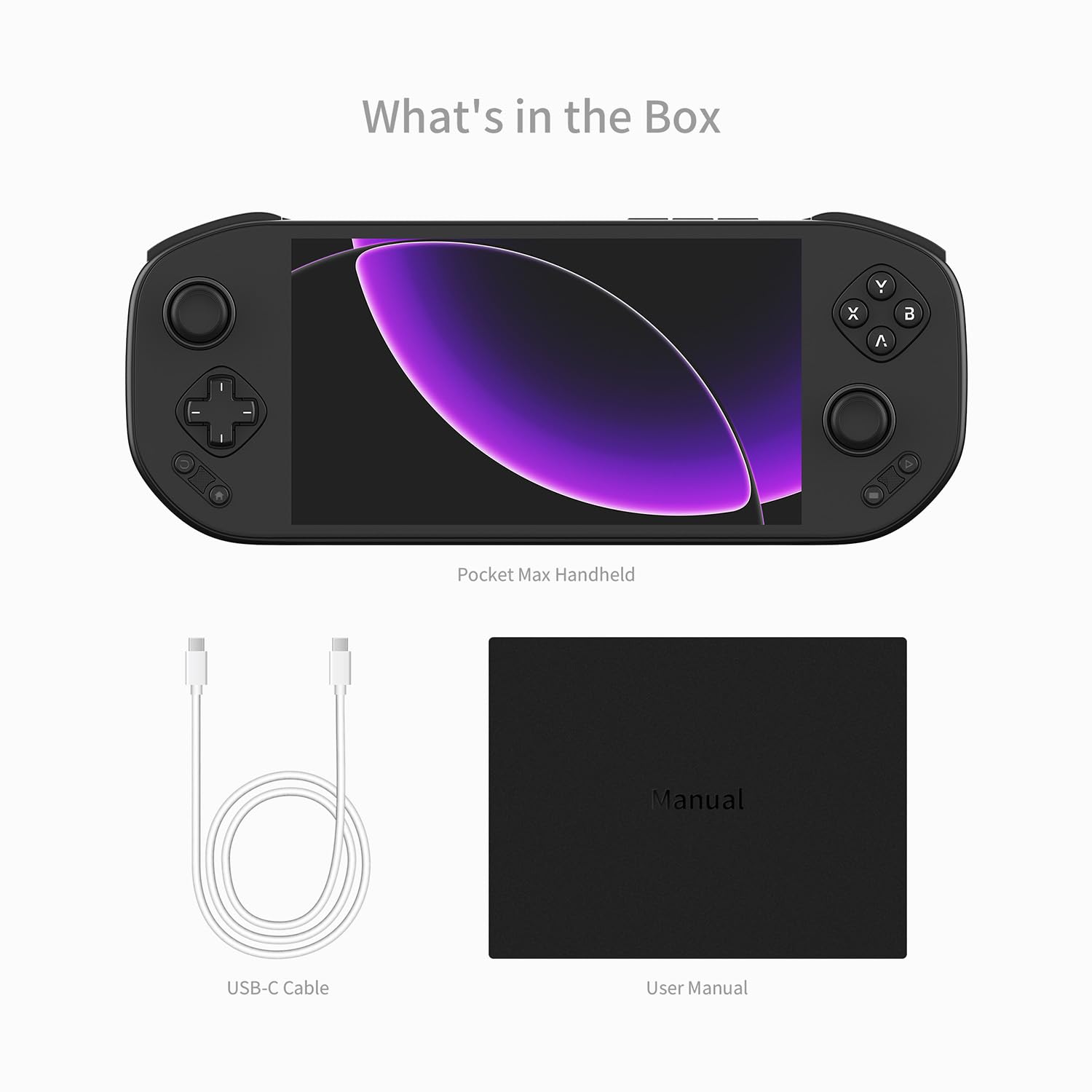 Pocket Max Console de Jeu rétro Portable Android, Écran Tactile 7" 144Hz FHD AMOLED, Snapdragon 865, 8GB RAM, 128GB UFS 3.1, Commandes modulaires magnétiques, Joysticks TMR, 8000mAh [Black]