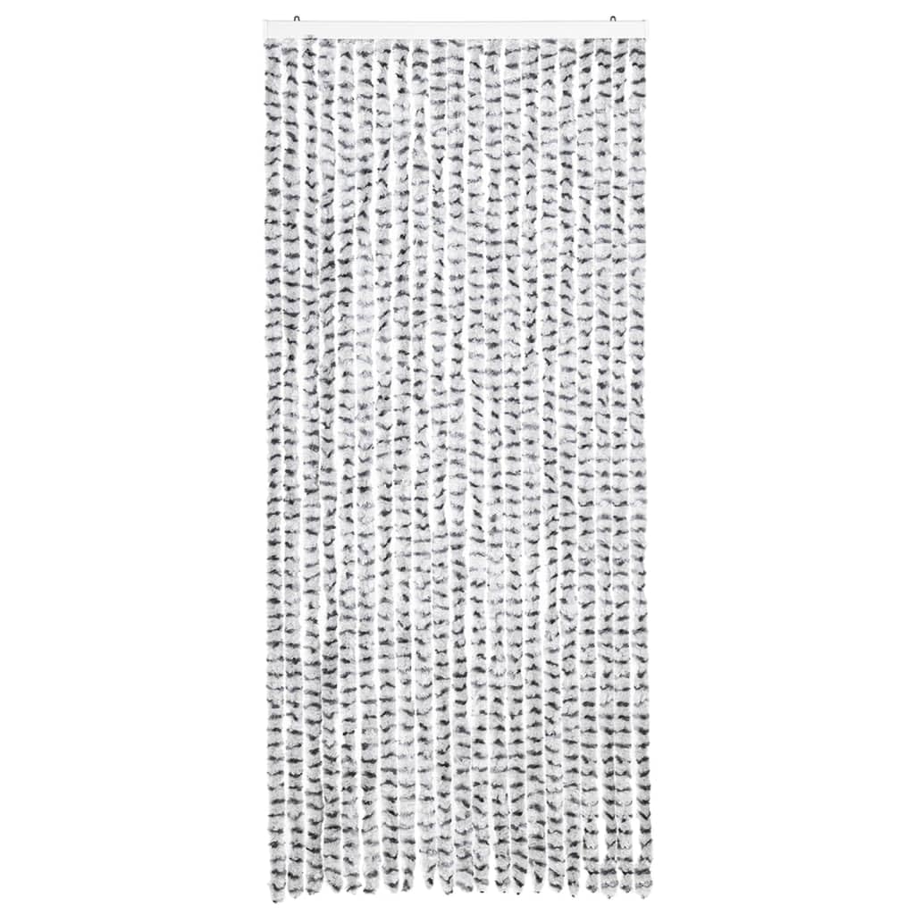 Moustiquaire gris clair et foncé 90 x 220 cm chenille