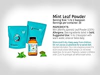 Vista 3 de Dr Wakde 's® menta en polvo – 100 G (3.5oz) I puro, Raw & secado polvo I Nada añadido, nada quitar I zacate ayurvédica I cantidad descuentos I envío