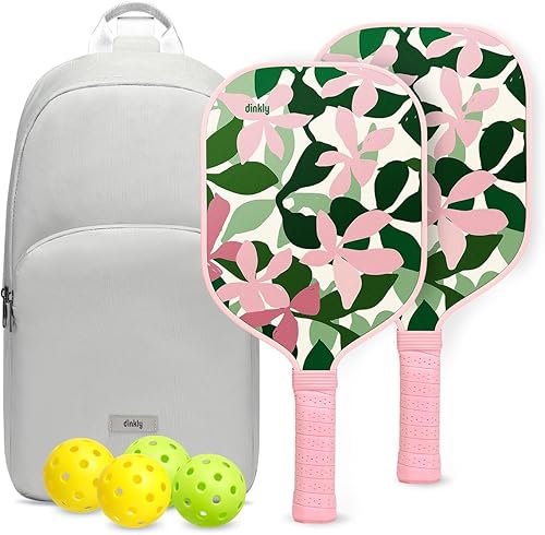 Vista 130 de Juego de 2/4 palas de pickleball aprobadas por USAPA, raqueta de pickleball de grafito/fibra de vidrio, 2 raquetas de pickleball, 4 bolas y 1 bolsa